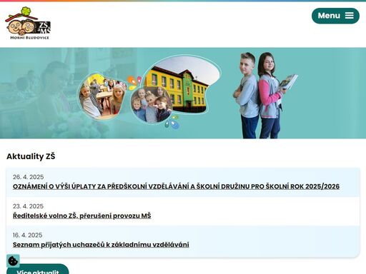prestižní škola, která bude vynikat kvalitou výchovně-vzdělávací práce, láskou a vstřícností k dětem, profesionálními i lidskými vztahy, bezpečným klimatem, rodinným a estetickým prostředím, utvářením základů zdravého životního stylu.