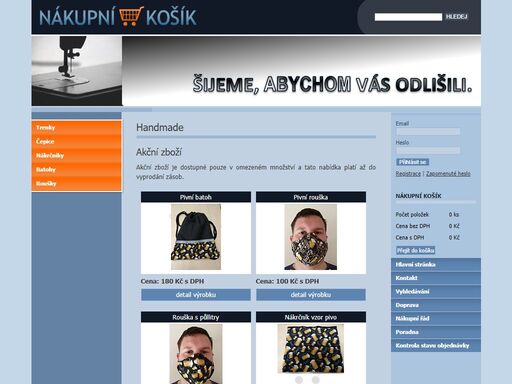 nakupnikosik.cz - vyjímečně ušité kousky pro vyjímečné zákazníky