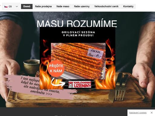 výroba a prodej masných produktů, masa, uzenin. karlovarské uzeniny