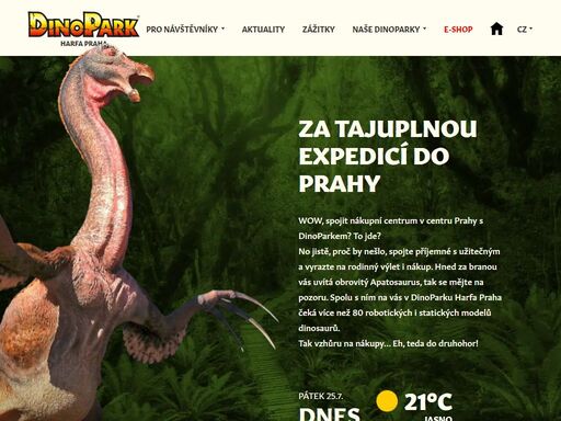 dinopark zoo pilsen is a unique attraction that gives you a glimpse of the deep primeval history. come and experience giant dinosaurs and have a great adventure!