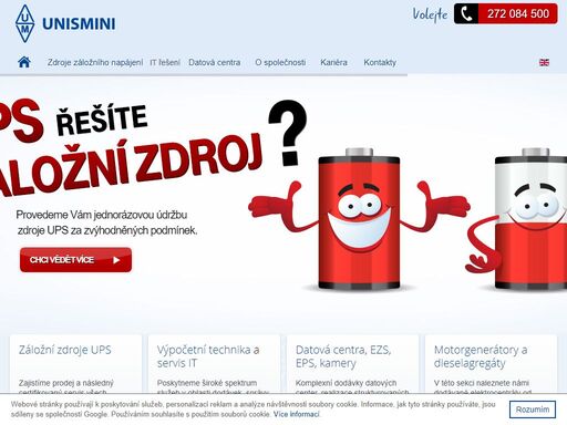tvorba www stránek je novou službou unismini. záložní zdroje ups, datová centra a servis výpočetní techniky je v unisnimi dlouholetou tradicí.