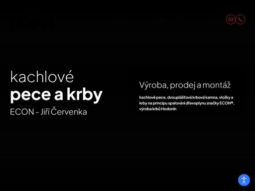 výroba, prodej a montáž dvouplášťových krbových kamen, vložek a krbů na principu spalování dřevoplynu značky econ®. výroba krbů hodonín.