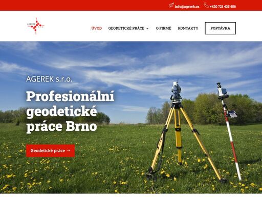 provádíme komplexní geodetické práce, kde u každé zakázky uplatňujeme individuální přístup. naším působištěm je brno a jeho široké okolí.
