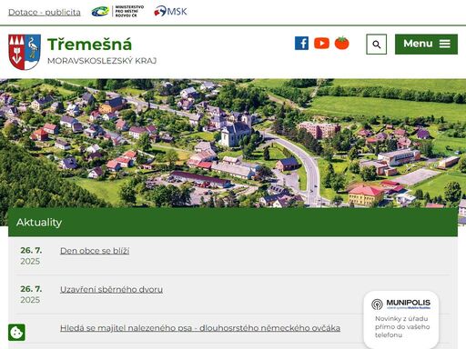 historie obce je bohatá na dění. vyjmuli jsme nejdůležitější části a vložily je do jednotlivých záložek historie částí obce. (viz rudíkovy, třemešná, damašek a artmanov).