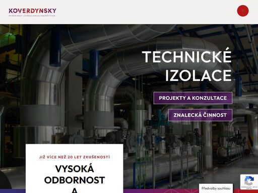 technické izolace – projektová, znalecká a konzultační činnost