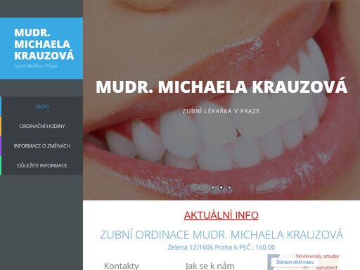 zubař, informace, krauzová