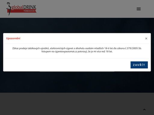 globaldrink, šumperk, velkoobchod s tabákovými výrobky, úklidová a sanitární drogerie dodáváme tabákové výrobky prostřednictvím komisního prodeje, nebo instalací cigaretového automatu na provozovnu.