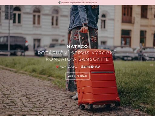 nabízíme prodej a autorizovaný servis výrobků samsonite.