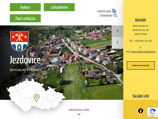 jezdovice, internetové stránky obce
