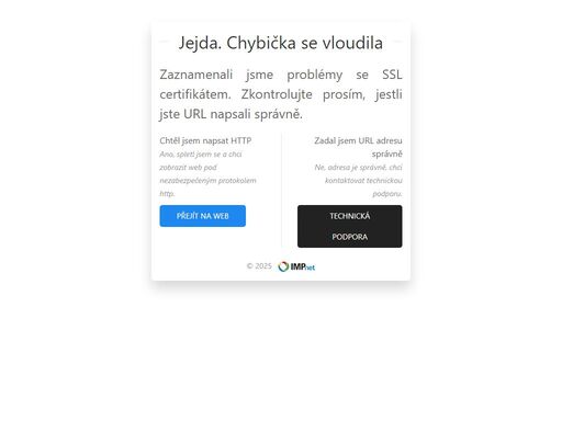 chyba ssl certifikátu