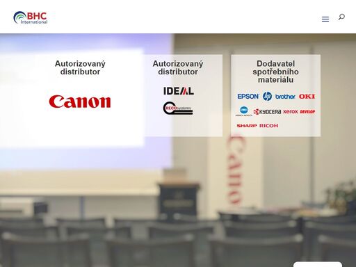 velkoobchod s kancelářskou technikou. společnost bhc international je autorizovaným distributorem produktů canon b2b
