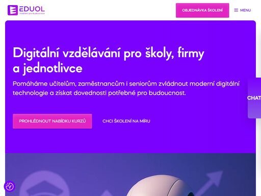 eduol – digitální vzdělávání pro školy, firmy, obce i jednotlivce. kurzy a školení moderních digitálních dovedností.