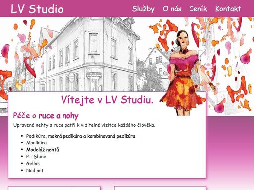 naše studio nabízí služby jako pedikúra, manikúra, modeláž nehtů, p-shine, gellak, nail art.