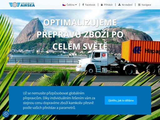optimalizujeme přepravu po zboží po celém světě. námořní a letecká přeprava