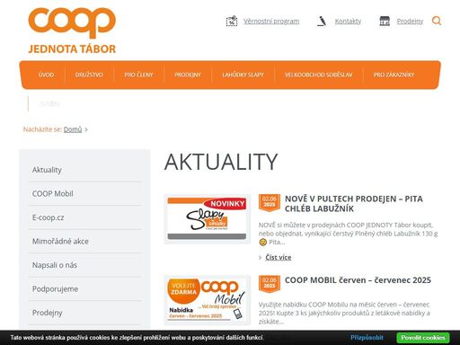 české prodejny potravin