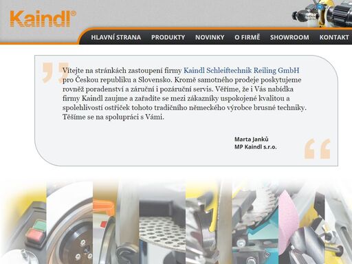 mp kaindl s.r.o. - firma specializující se na prodej a servis ostřiček vrtáků, záhlubníků, pilových kotoučů a dalších.