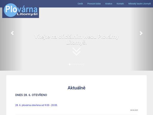 městská plovárna v litomyšli