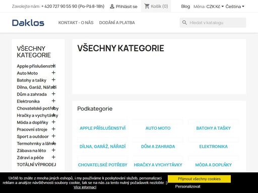 nabízíme velké množství produktů od elektroniky, autopříslušenství, doplňků do domova a zahrady, tašek a batohů, přes nářadí pro profesionály a domácí kutily, až po hračky nebo zábavu na léto a mnoho dalšího. 