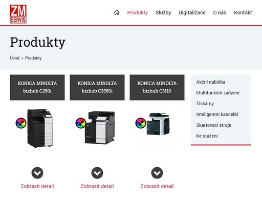 společnost zm servis, spol. s r. o. nabízí prodej, pronájem a servis kancelářské techniky od multifunkčních zařízení, tiskárny a také digitalizaci.