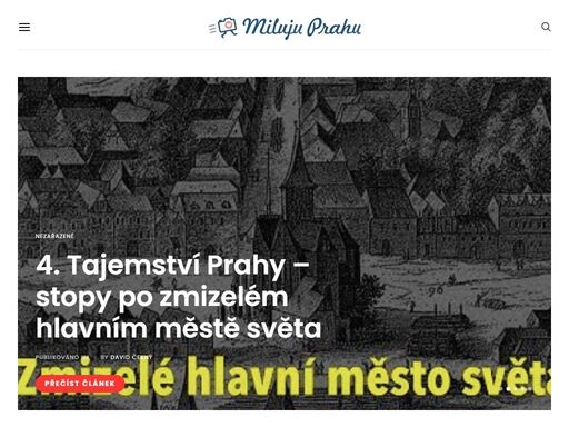 web o nejkrásnějším městě světa