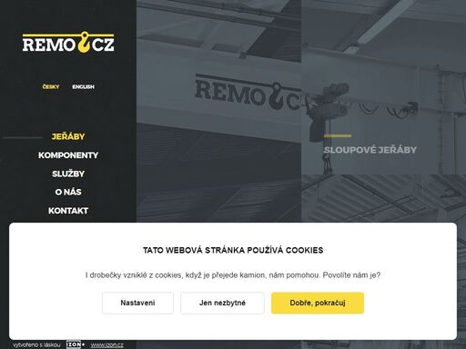 remo cz, jeřáby, revize jeřábů, montáže jeřábů, opravy jeřábů