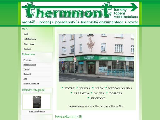 thermmont - kotelny, topení, vodoinstalace
