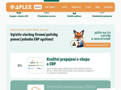 automatizujte efektivně rutinní práci a faktury pro dokonalý přehled a řízení, sdílejte účetní systém či napojte naše erp na e-shop a sklad.