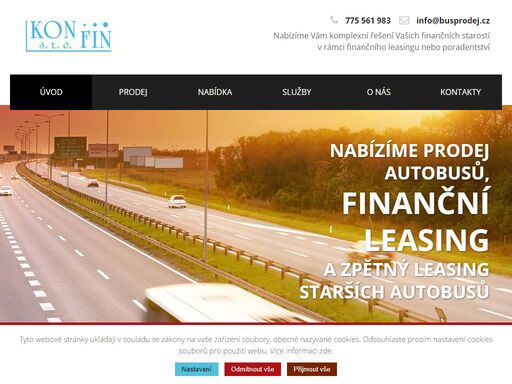 nabídka prodeje autobusů,finanční leasing a zpětný leasing starších autobusů všech značek. poskytujeme komplexních služeby na autobusy od roku 1991.