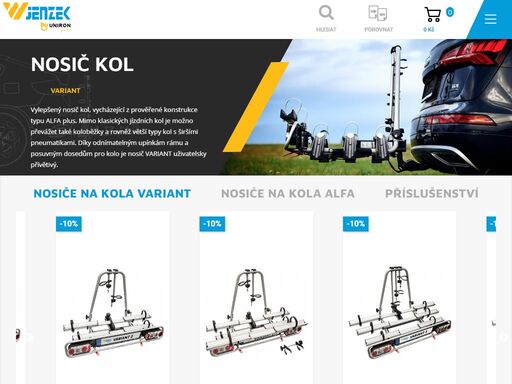 česká firma zabývající se výrobou nosičů kol na tažné zařízení od roku 2000. pokud hledáte robustní a spolehlivé nosiče jízdních kol za rozumnou cenu.