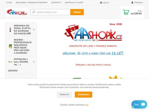 keramika, eko výrobky, domácí potřeby, bazar, smíšené zboží, autodoprava