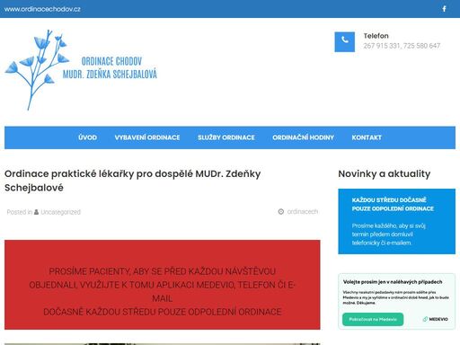 naše ordinace se zabývá léčebně diagnostickou péčí v rozsahu oboru všeobecné praktické lékařství, preventivní prohlídky dle § 120 zákona č. 372/2011 sb
