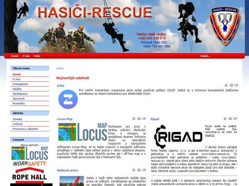 hasiči-rescue, jednotka pro záchranu z výšek a hloubek, pátrání v nedostupném terénu, školení lezců