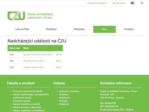 pef čzu v praze je vzdělávací a vědecká instituce, která patří mezi nejlepší a nejžádanější ekonomické fakulty vysokých škol zabývajících se oblastí ekonomiky, managementu, veřejné správy či informatiky v česku.