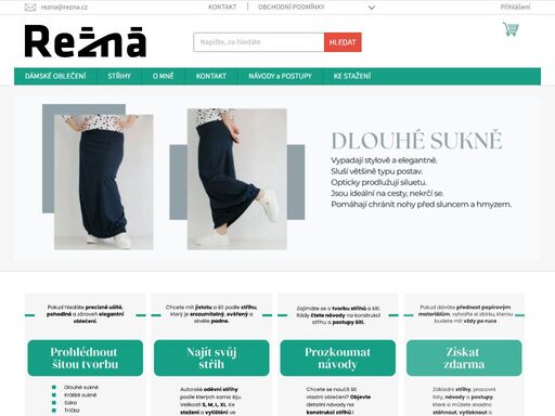 „chceš se naučit vytvořit střih, vylepšit své šicí dovednosti nebo rovnou koupit originální oblečení? vyber si svou cestu a začni ještě dnes. rezná.cz – šití krok za krokem!“