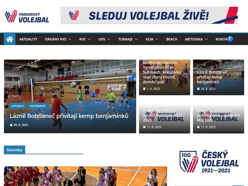 pardubický volejbal - stránky pardubického volejbalového svazu
