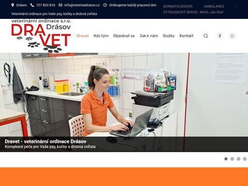 veterinární ordinace pro psy a kočky v centru drásova
