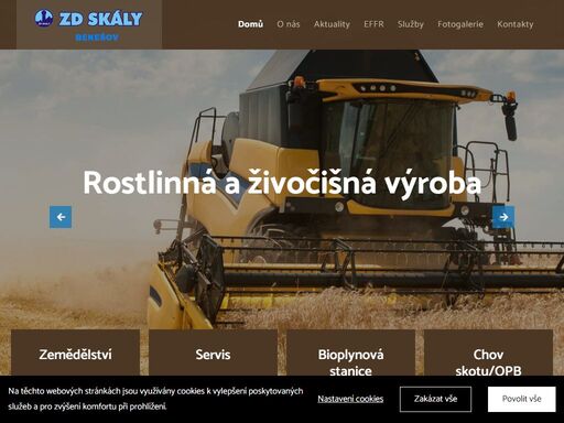 orientujeme se na pěstování obilovin a řepky, chov krav bez tržní produkce mléka včetně plemenných krav plemene charolais.