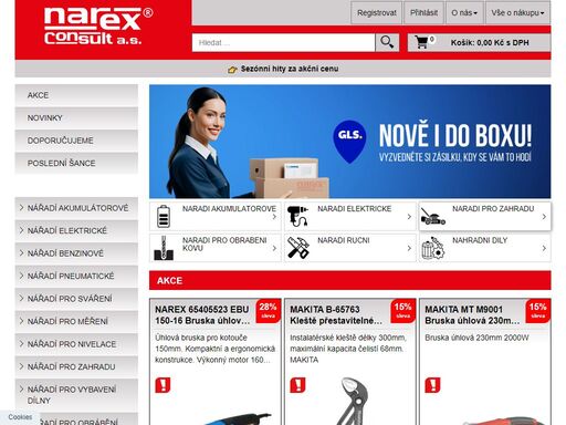 oficiální web společnosti narex consult. velký výběr profi i hobby elektrického nářadí, aku nářadí, ručního nářadí, zahradní techniky a příslušenství ? položky skladem ? náhradní díly.