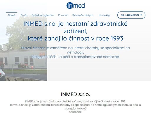 inmed  - interní, nefrologické a dialyzační centrum svitavy
