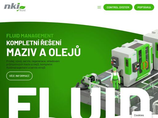 kompletní řešení maziv a olejů. prodej, vývoj, servis, regenerace, skladování průmyslových maziv a olejů, kompletní fluidmanagement