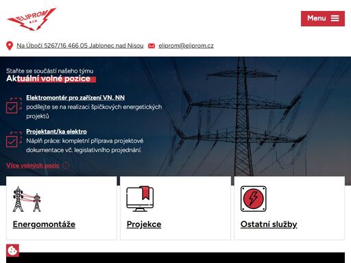 naší hlavní činností je montáž a projektování elektroenergetických rozvodných zařízení elektrizační soustavy. zároveň nabízíme autojeřáb a plošinu.