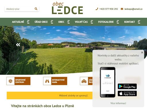 oficiální stránky obce ledce