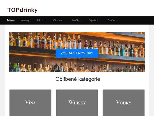 na naší stránce najdete jedinečná vína a drinky. vyberte si od našich i zahraničních výrobců ty nejlepší kousky. nachází se jich tu velmi mnoho.