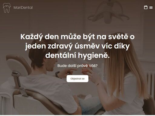 jsme tým dentálních hygienistek a postaráme se o to, abyste měli zdravý a spokojený úsměv od ucha k uchu. těšíme se na vás! marie zbořilová z maridental.