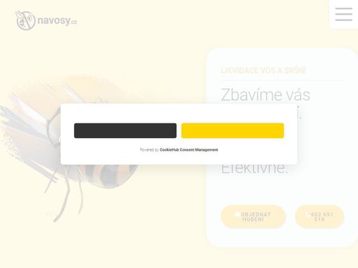 hubíme vosy a sršně v praze a středních čechách. s pomocí prověřených metod vás zbavíme nebezpečného hmyzu, který byste se rozhodně neměli pokoušet likvidovat sami