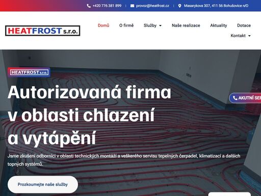 jsme zkušení odborníci v oblasti technických montáží a veškerého servisu tepelných čerpadel, klimatizací a dalších topných systémů.