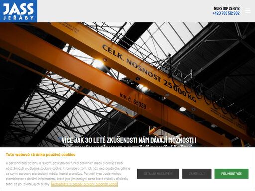 výroba mostových jeřábů a jeřábových drah, instalace otočných sloupových jeřábů vetter, prodej kladkostrojů swf krantechnik a liftket.