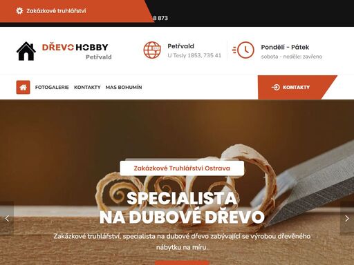 zakázkové truhlářství ostrava dřevo hobby s.r.o specialista na dubové dřevo vyrobí jakýkoliv dřevěný nábytek na zakázku.