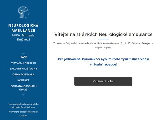 vítejte na stránkách neurologické ambulance