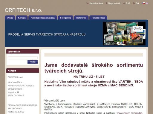 nabízíme ohraňovací lisy, tabulové nůžky, lisovací nástroje a příslušenství za skvělé ceny. kvalitní stroje, špičkový servis a technická podpora.